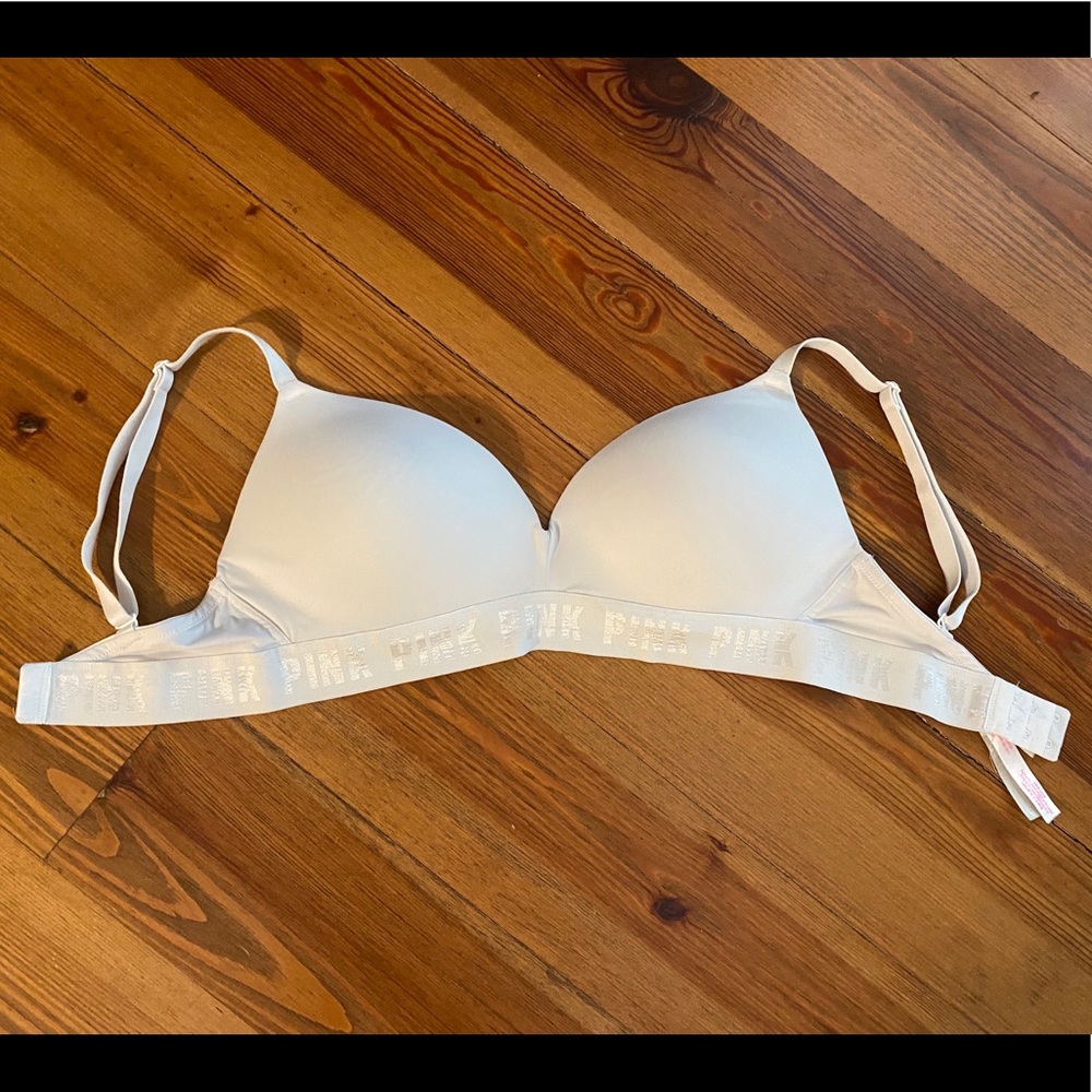 White PINK Victoria’s Secret Wireless Bra